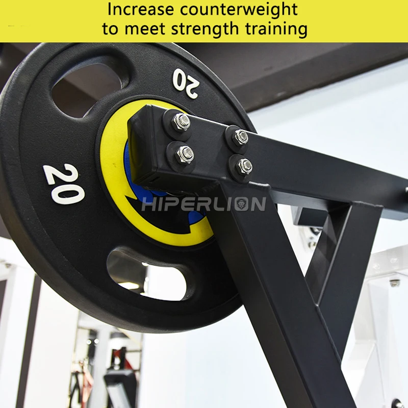 Оборудование для тренажерного зала мощный коммерческий молоток свободный вес тренажер фитнеса V-образные приседания желтого цвета