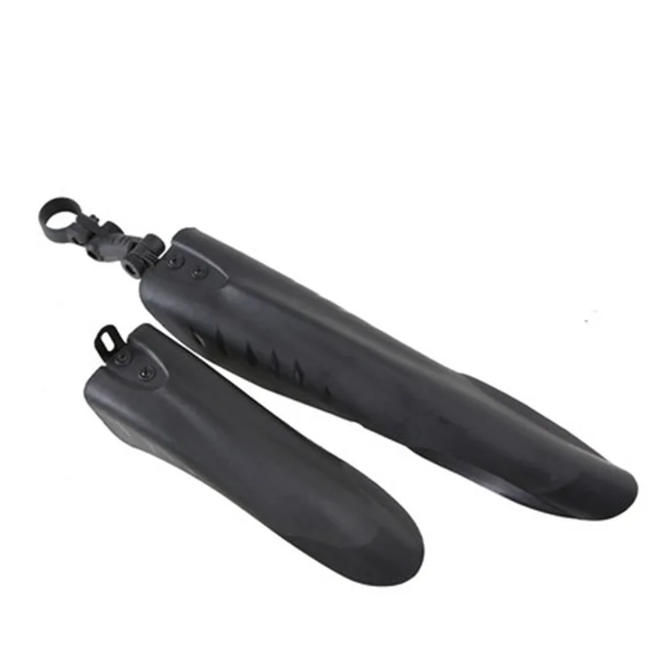 Black Plastic BMX Mountain Bike Fenders with Waterproof Fish-Tail Wing Type Gearbox Mud Tile Cover
