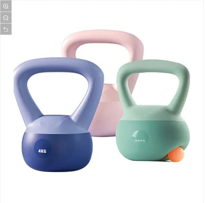 PVC cement kettlebell New Design Free Weight Fitness Equipment Hot Sales Soft Kettlebell