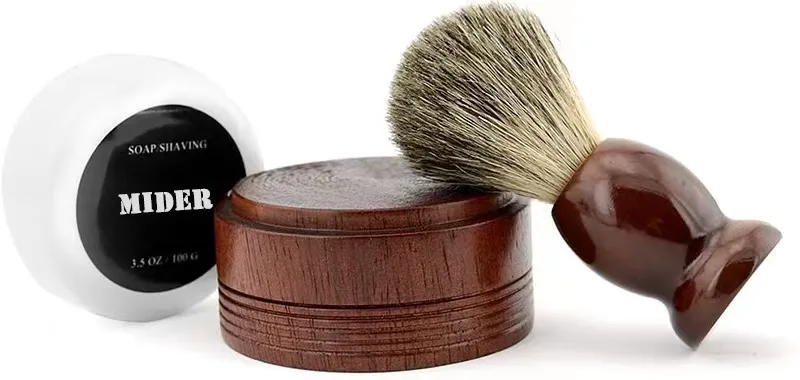 Organic Beard Balm Wax Cleansing Beard Brush  Grooming Kit Beard Cream For Mens Care