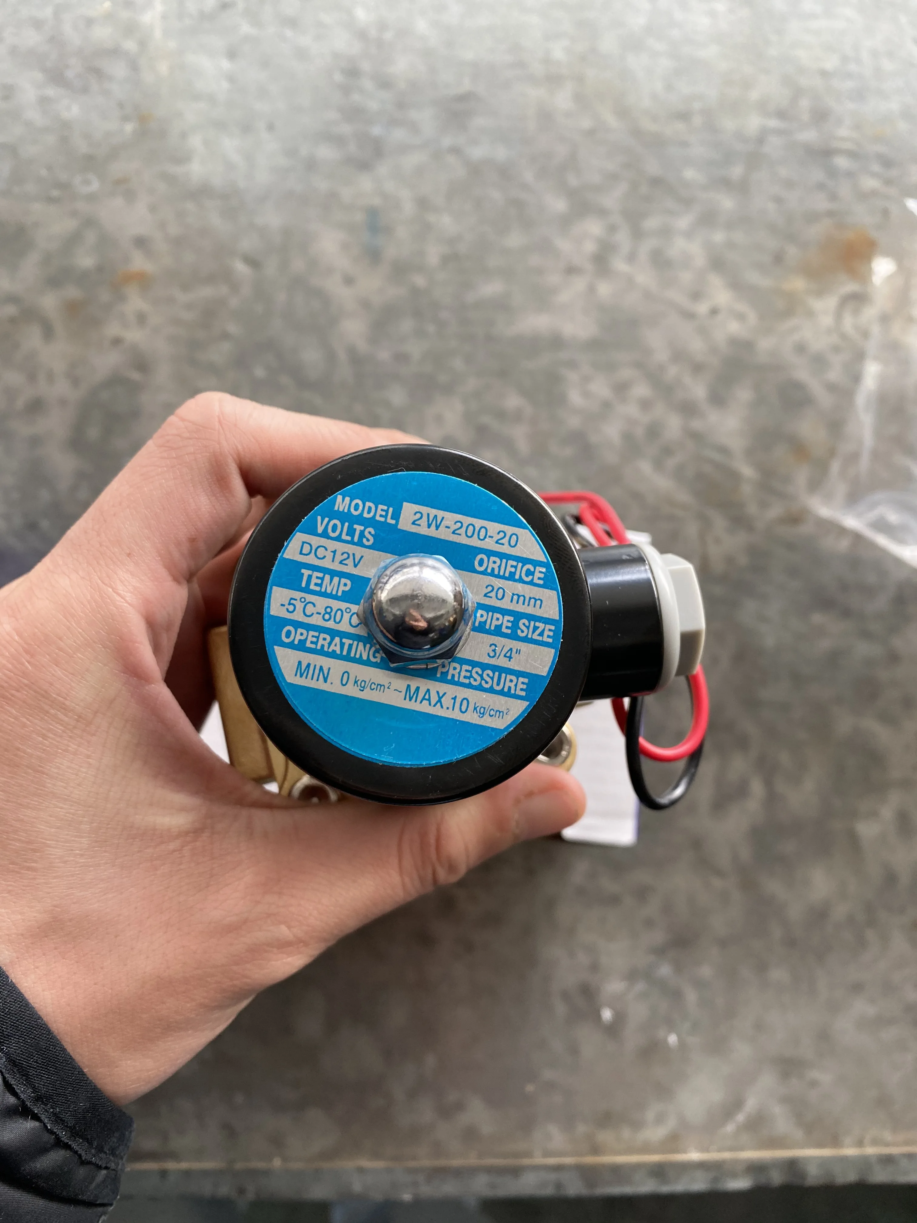 2W200-20 3/4 inch port size  water solenoid valves