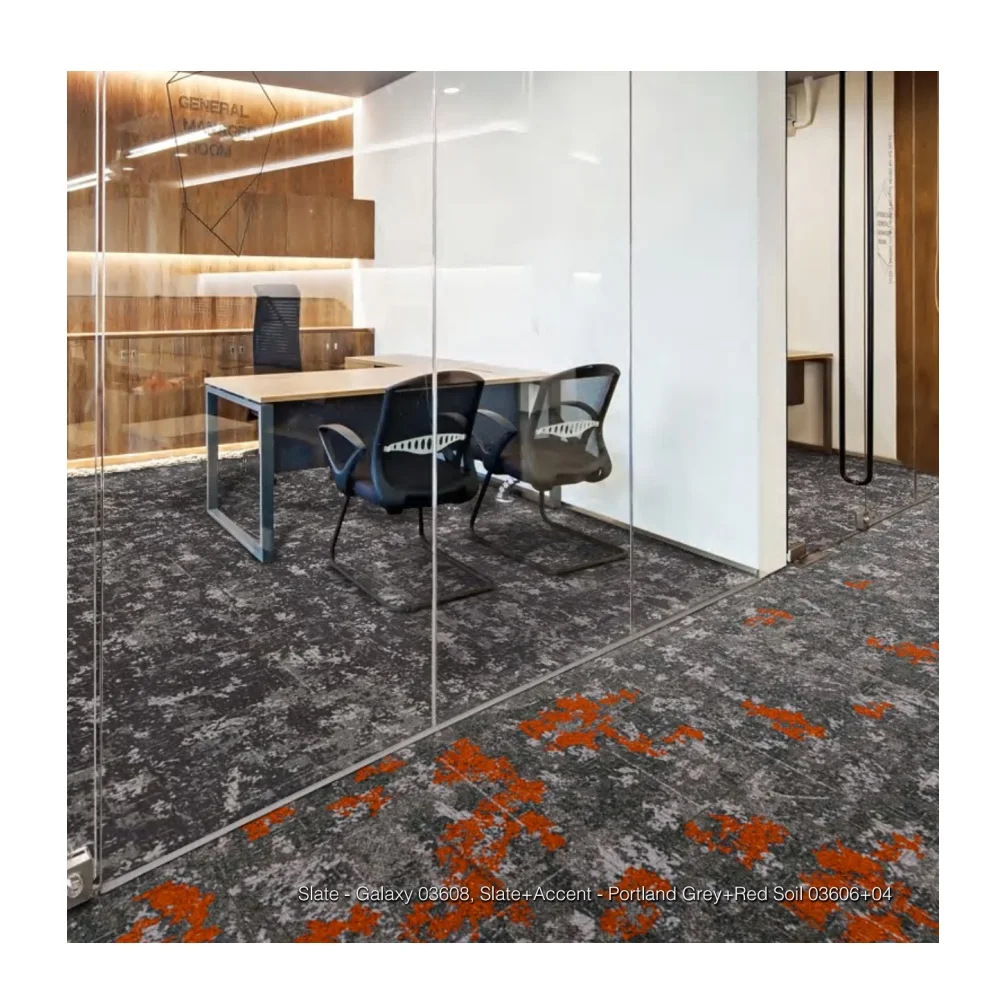 Kaili Luxury Removable Nylon Loop Stain Resistant Pile Carpet Tiles for Office Home Prayer & Hotel Commercial Use
