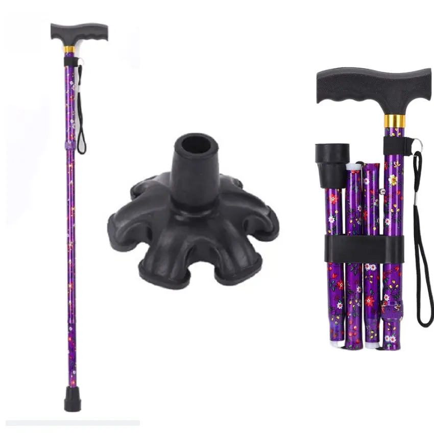 Handle Adjustable Walking Stick For Elderly People