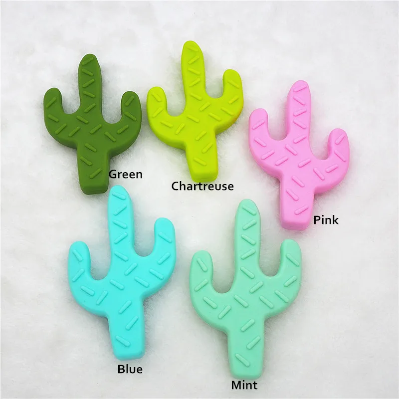 Factory Wholesale BPA Free Cactus Chill Teething Toy Silicone Baby Dummy Pacifier Teether Soft Toy