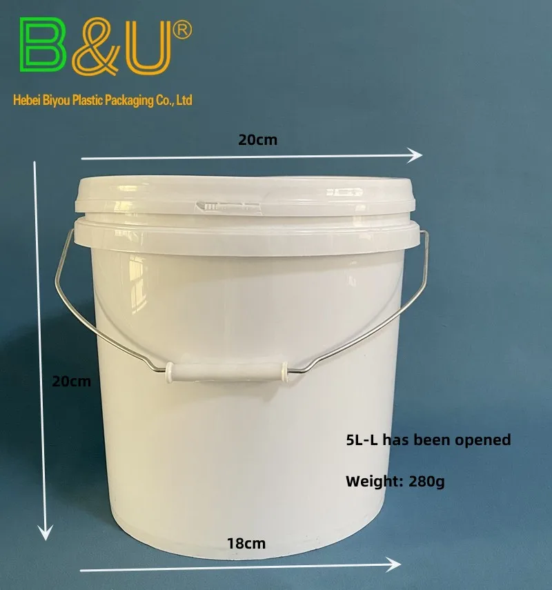 Китайский производитель 5L новое круглое пластиковое ведро/барабан/ведро/Бочкообразное ведро для краски