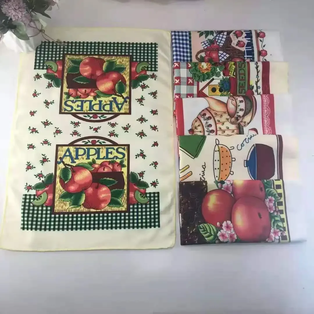 China manufacture cheap promotion kitchen gift microfiber custom design full color digital print tea towel