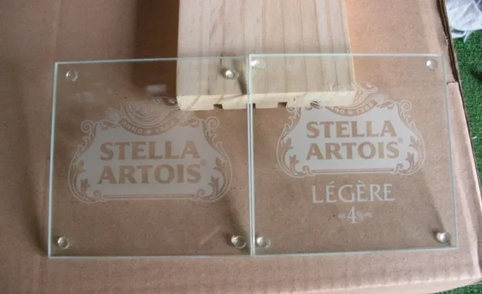 
1C screen printing tempered glass coaster 10x10cm 