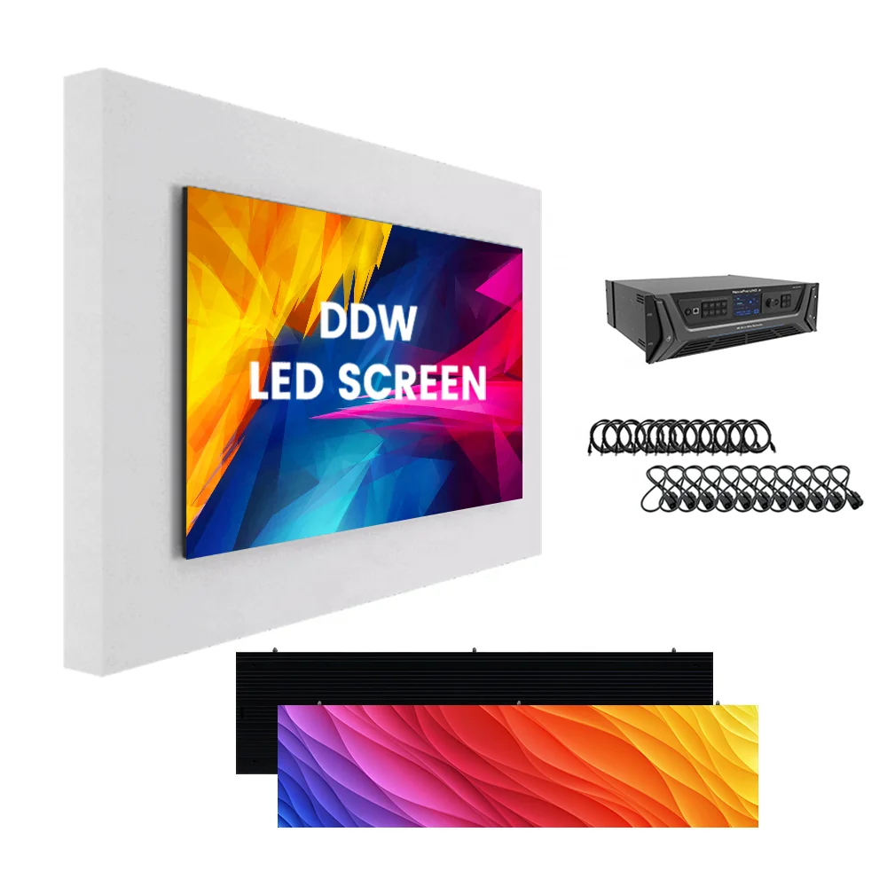 High Quality Indoor Ultra Thin Wall Mounted Led Screen P1.25 P1.56 P1.95 p2.5 High Definition Video Wall For Advertising Display