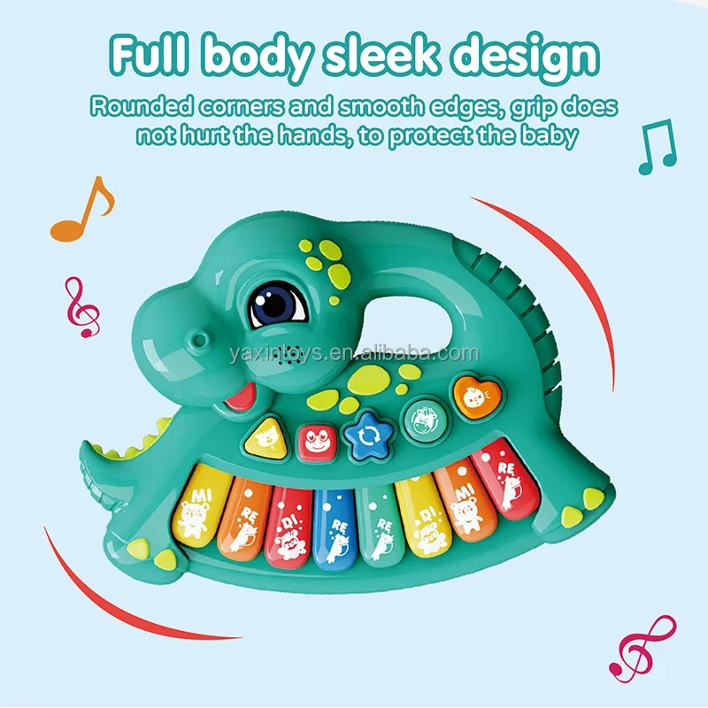 Education New Design Train Musical Instrument Keyboard Piano Music Keyboard Piano Colorful Music Drum Toys