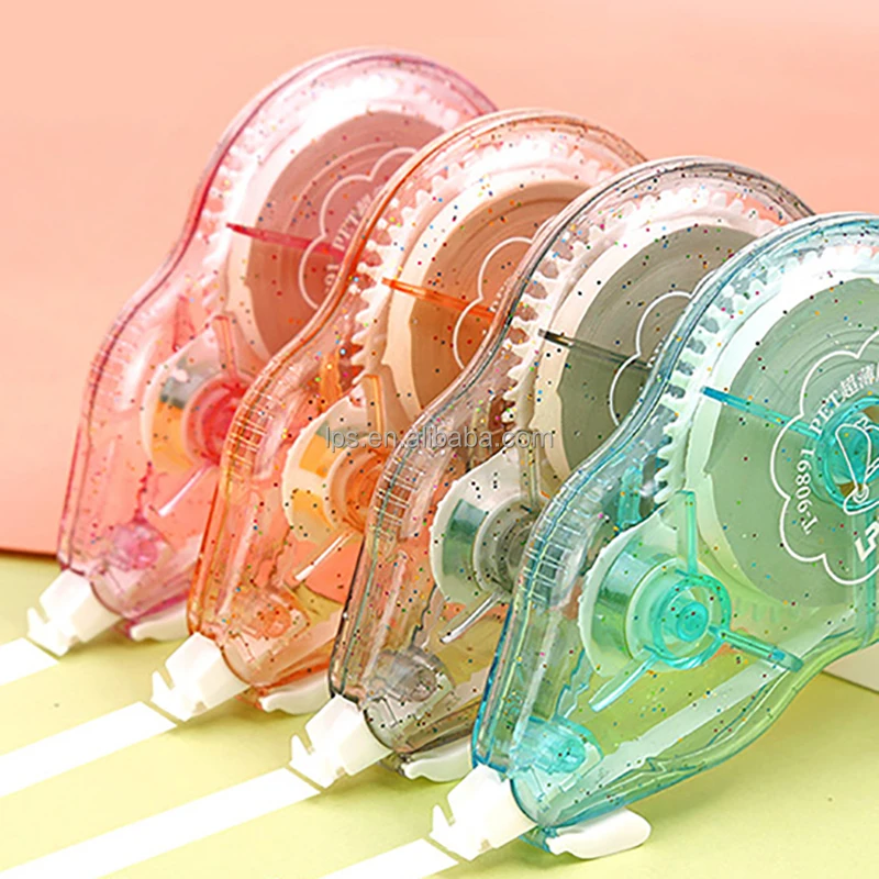 BlingBling Series  New Design Correction Supplies Stationery High Quality 12m Plastic Correction Tape