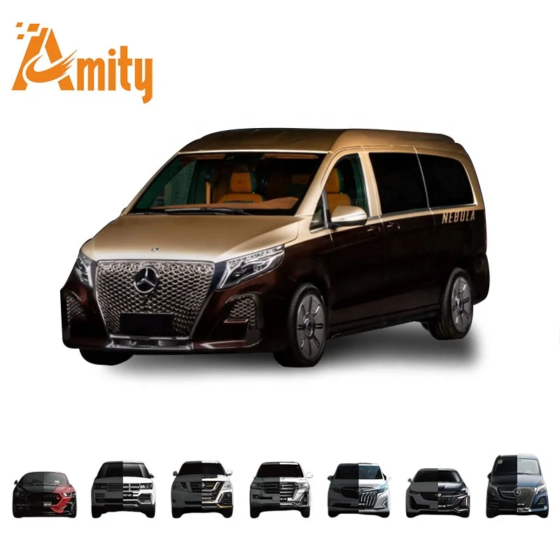 Modification And Upgrade For Mercedes Benz V-Class Gls G-Class Front Bumper Fender Hood Head Light Grille Facelift