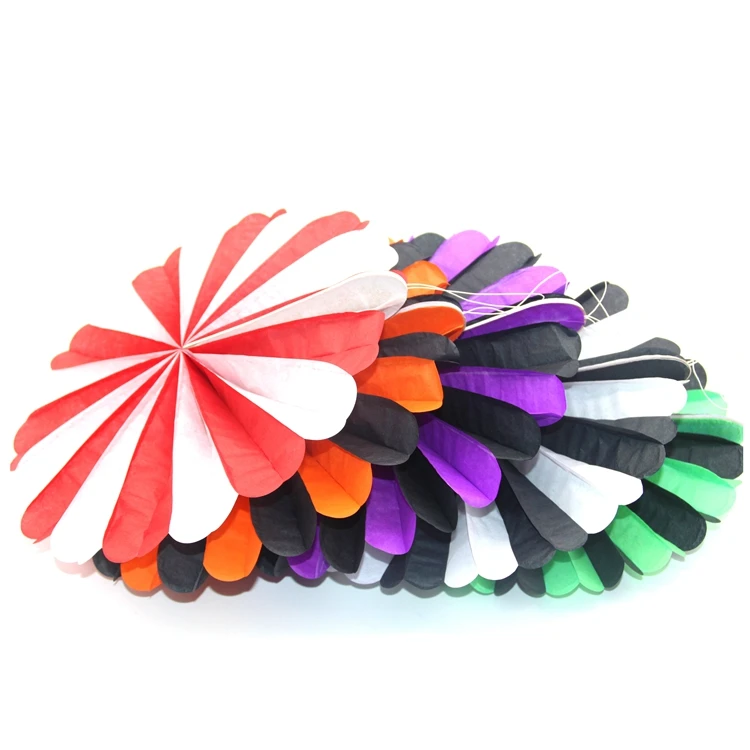 Recycle Happy Birthday Promotional Gift Portable Colourful Paper Hand Fan
