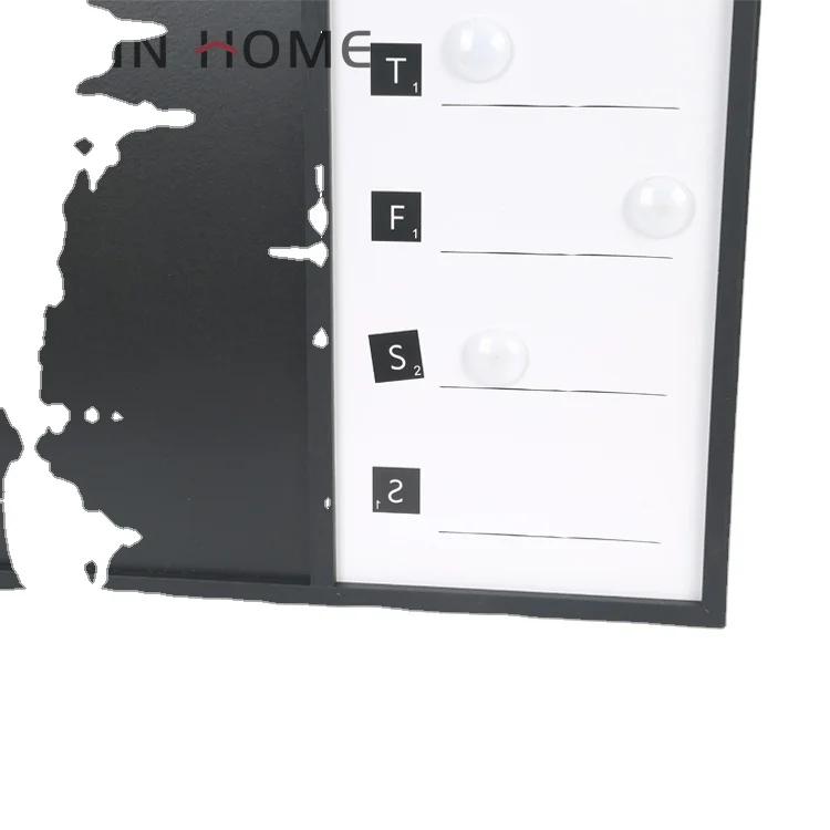Jinn Home Memo Writing Big Size One Week Schedule MDF Wooden Message letter Board 40*60CM
