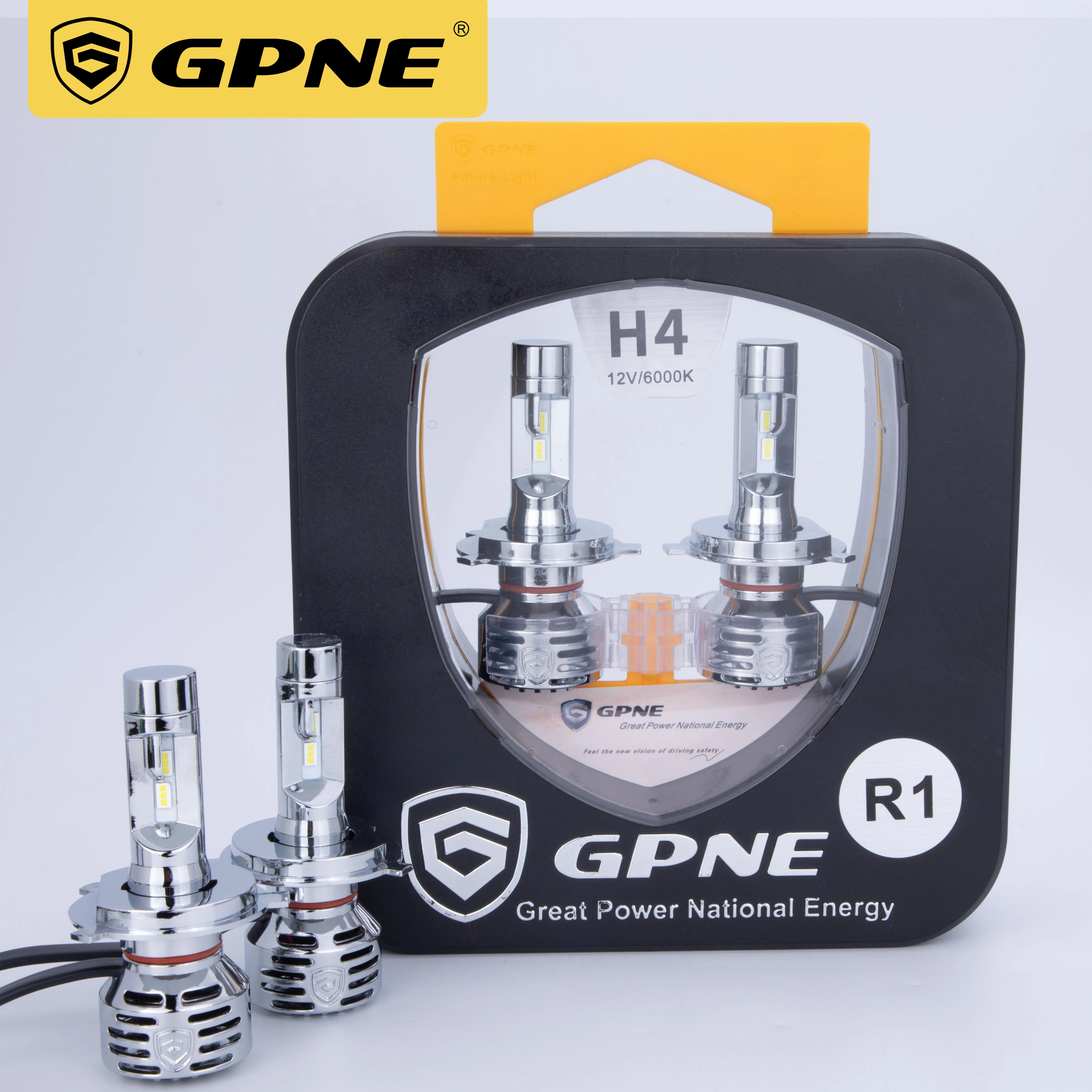  Супер яркие маленькие светодиодные лампы для фар GPNE R1 H4 H7