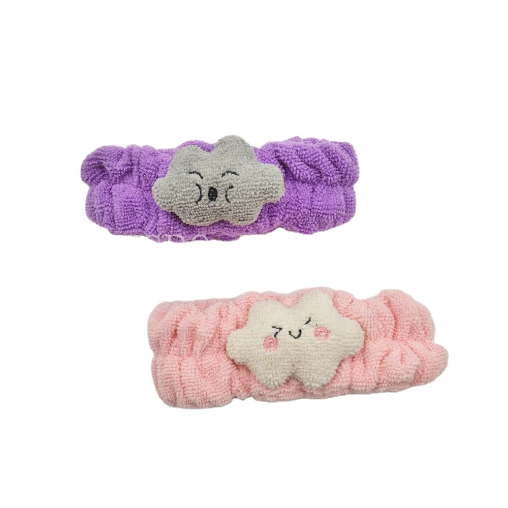 cartoon cloud design elastic microfiber lovely Hair band