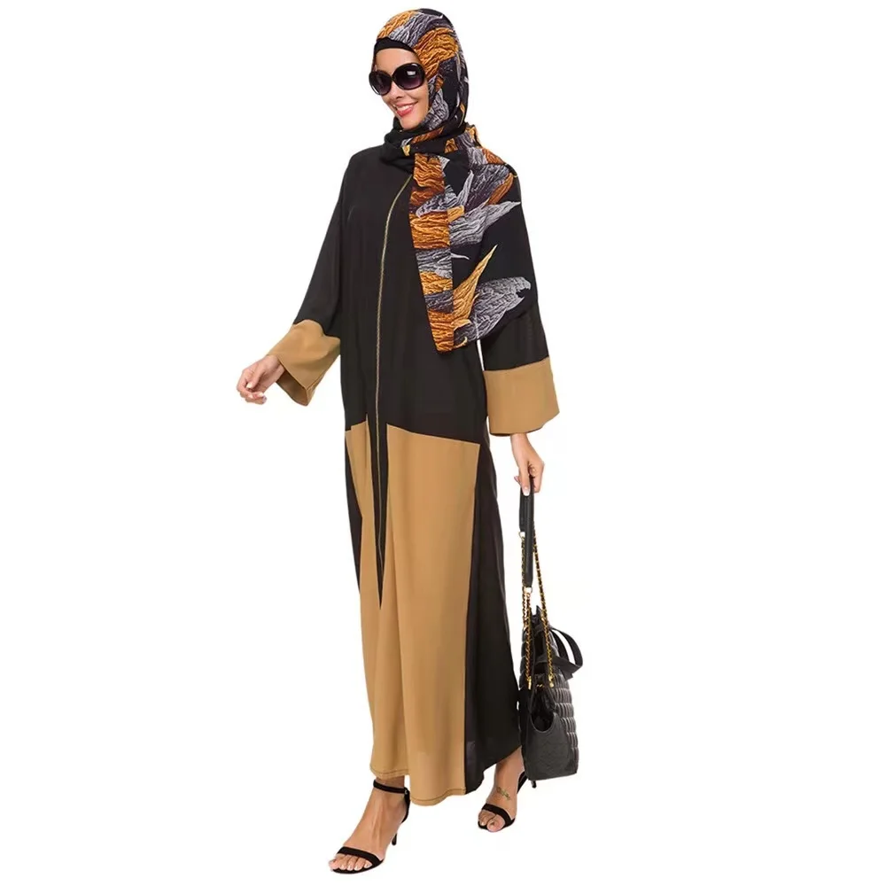 New arrival Chiffon loose maxi dresses robe Dubai Turkey Malaysia Abaya Muslim women garment dresses