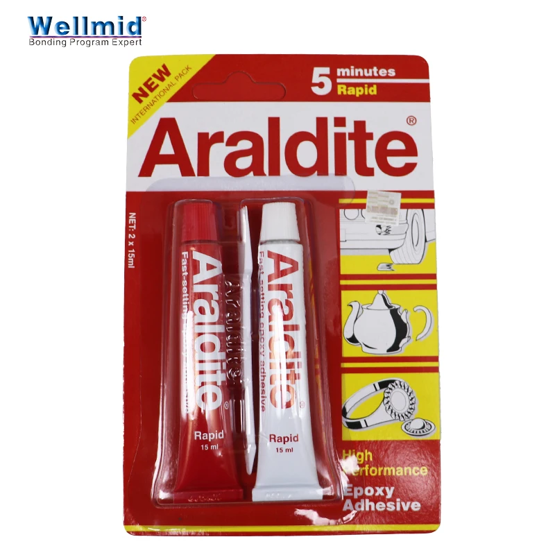  Araldite быстрый клей наборы в 5 мин 2x15 мл трубы новый международный пакет Прочный долговечный склеивание пластиковый металлический