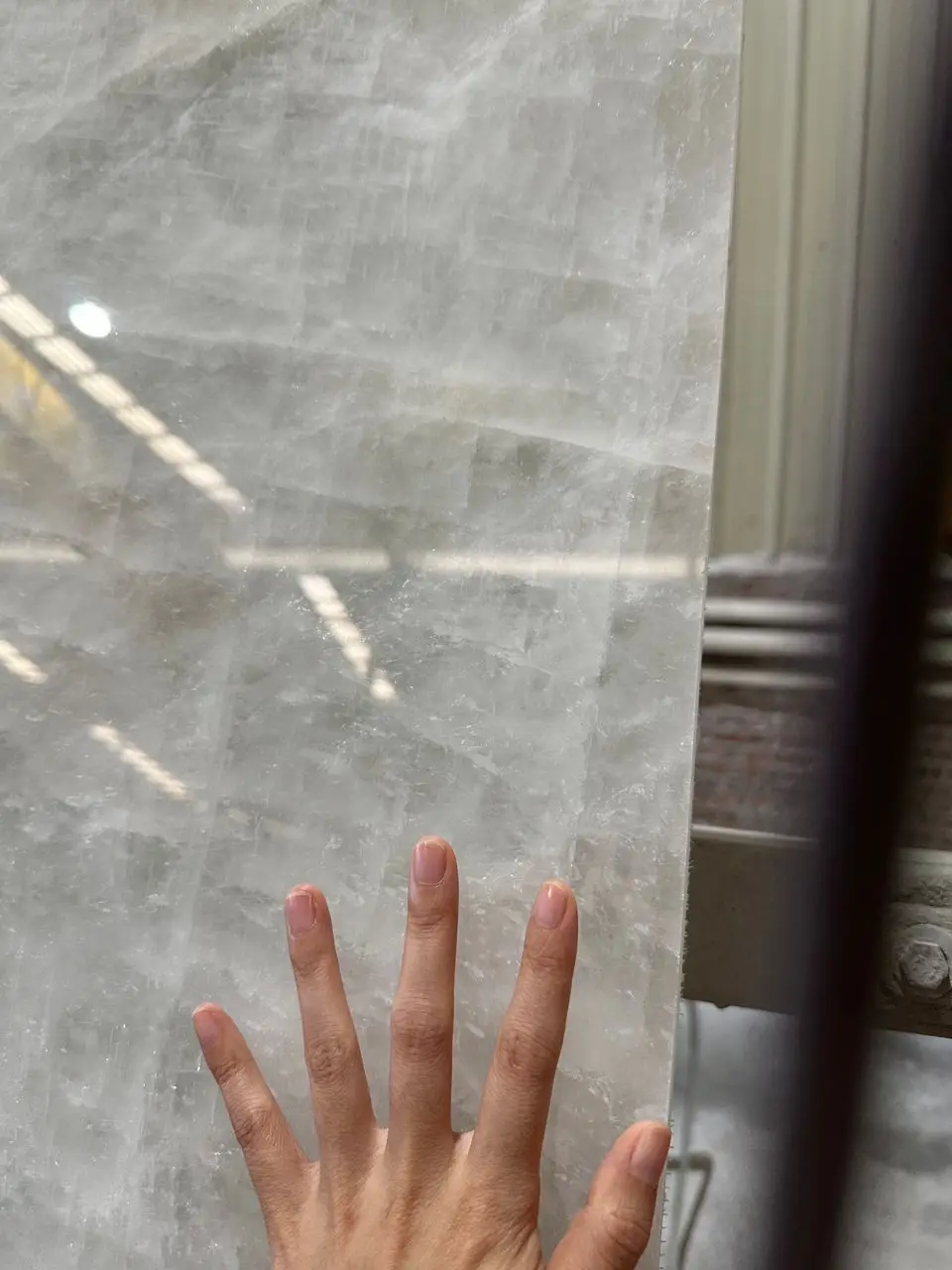 Luxury White Ice Jade Marble interior Tile Large Slab Marble Ice polished Stone