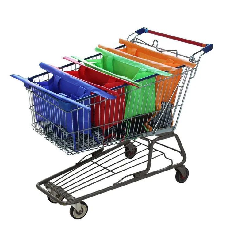 Оптовая Продажа Дешевая продуктовая складная сумка для покупок рыночная тележка