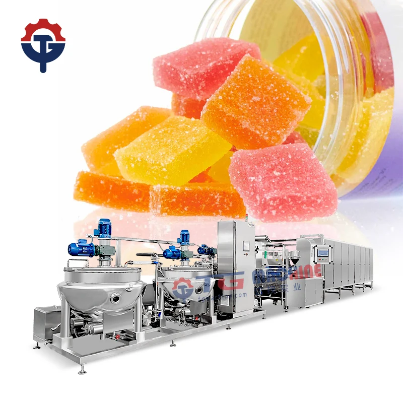 TG Machine full automatic starchless gummy candy making machine with aluminum molds for gummi balls