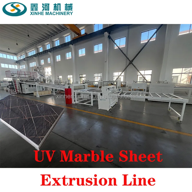PLC Plastic PVC marble building materials wall panel mold extrusion molding machine