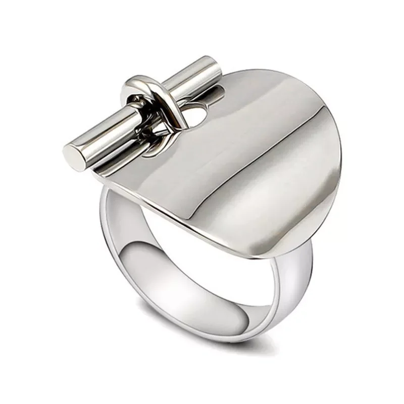 Rings For Women Gold/Sliver Steel Color Hollow Ring Fashion Party Jewelry Drop Shipping Finger Present wedding