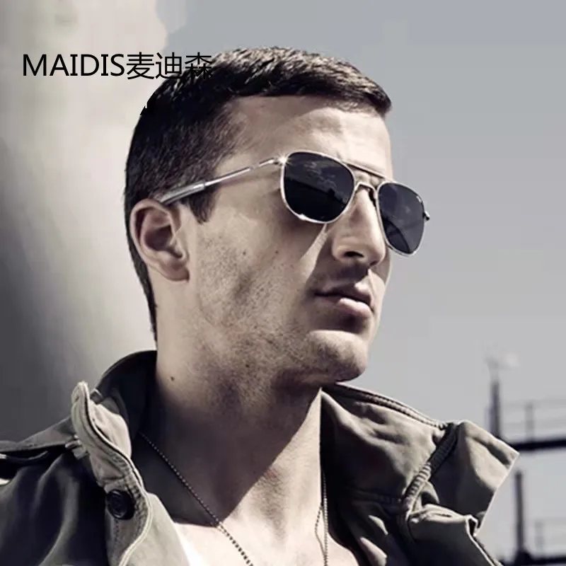 8111 Design men AO sunglasses retro polarized hd driving custom logo glasses man metal UV400 sun glasses