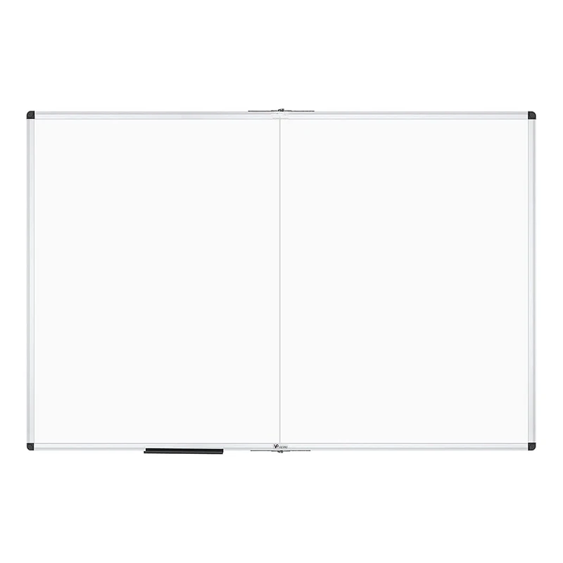 Large Magnetic Dry Erase Board with Pen Tray | Wall-Mounted Aluminum Message White Board for Office Home and School