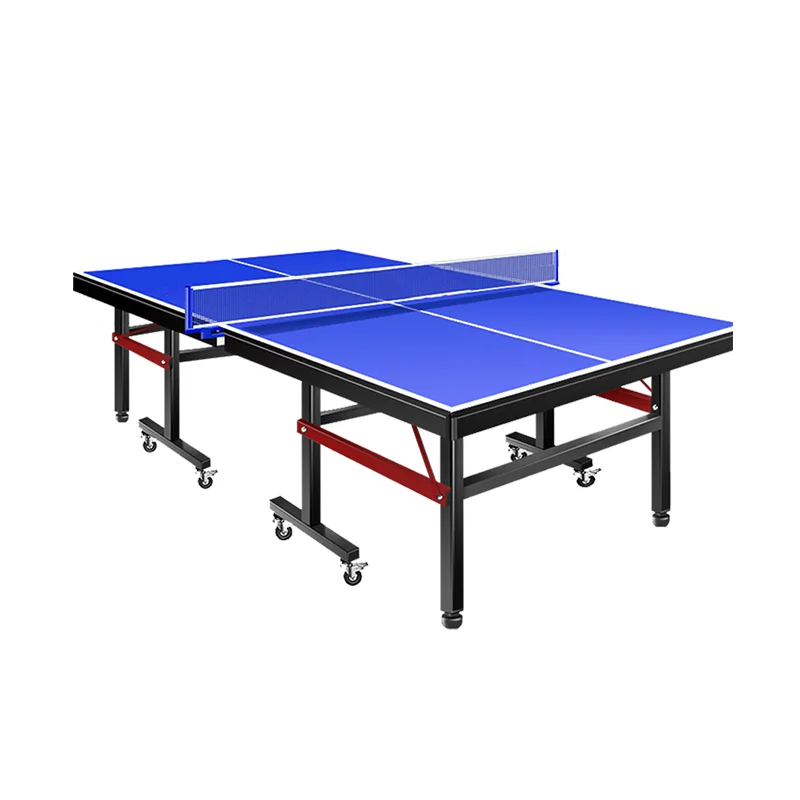 Manufacturer Professional Pingpong Tables HDF Indoor Children Training Tennis Table with wheels