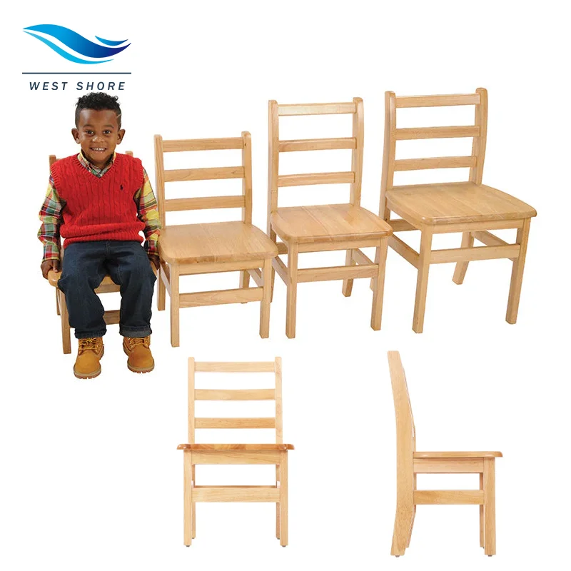 Preschool Wooden Chairs Kids Daycare Furniture Child Kindergarten Preschool Wooden Indoor Montessori Furniture Chair For Kid