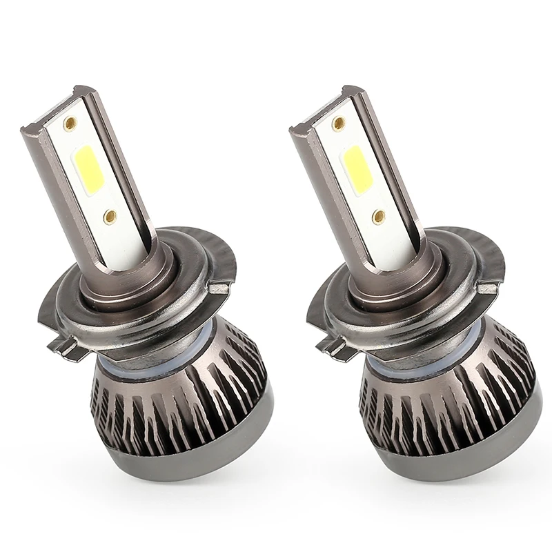 2021 car light accessories H7 H11 LED headlight bulb 6000K headlight H4 fanless custom car light 9005 HB3 car lighting system