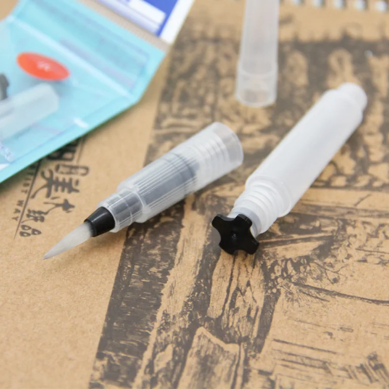 Portable Paint Brush Water Color Brush Pencil Soft Watercolor Brush Pen for Beginner Painting Drawing Art Supplies
