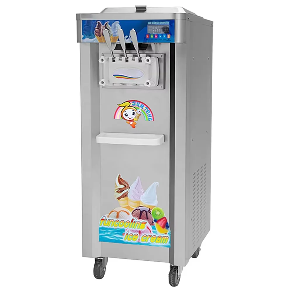 Cheap Price Automatic 3 Flavor Fruit Commercial Making ice cream maker machine  Sale In Pakistan