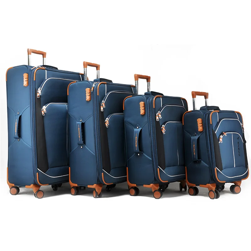 wholesale Custom 4 piece luggage set men large capacity durable suit case luggage sets