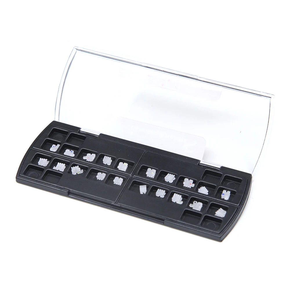 Dental orthodontics mesh base roth MBT ceramic bracket