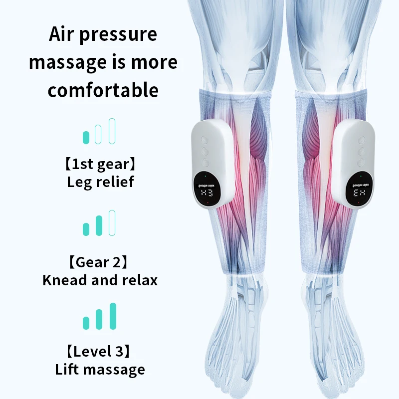Vibrator Promotes Blood Circulation Pneumatic Electrothermal Relieves Muscle Pain Leg Massager Professional Calf Massager