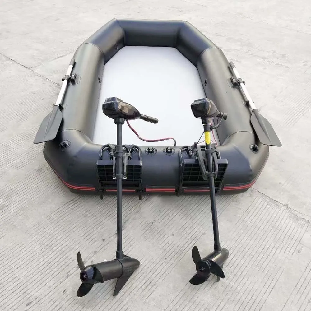 SOLAR MARINE 40 Pound Thrust 12v Electric Saltwater Trolling Motor with Transom Mount 380W Electric Engine for Kayak