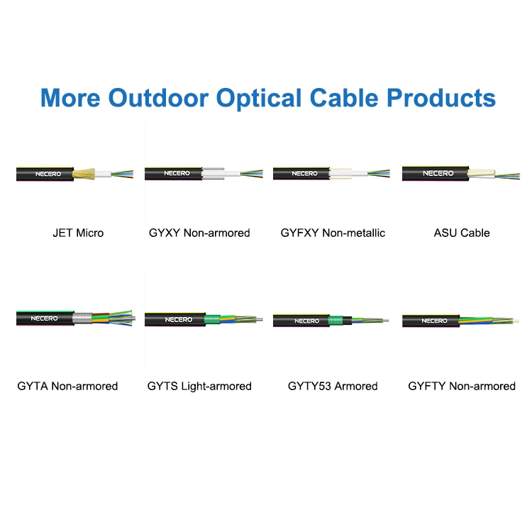 Anatel certificate Necero 20 years fiber optic ODM manufacturer supply outdoor high quality 3 6 9 core cable