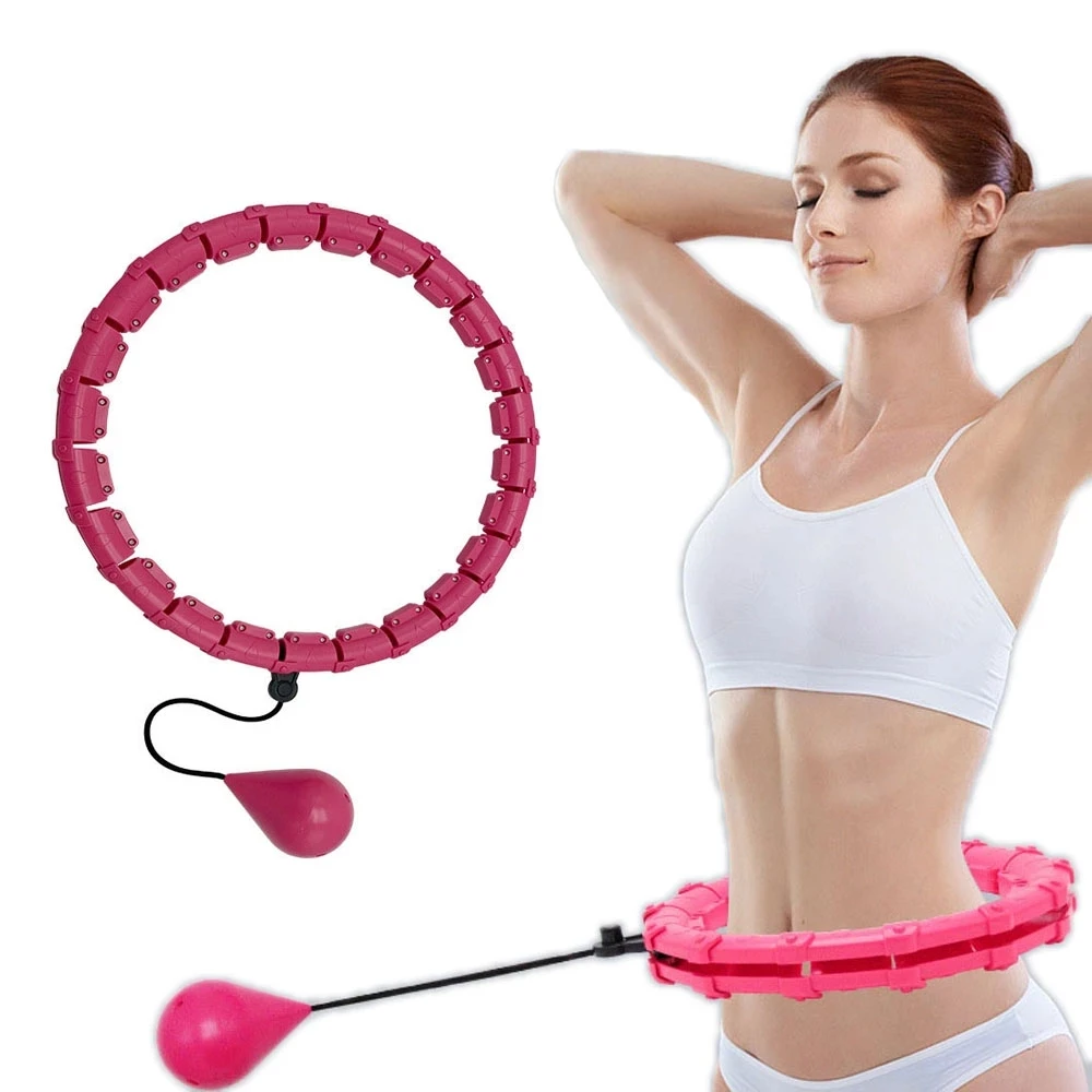 2024 New Fashion Smart Intelligent Hoola Hoop Detachable Portable Massage Circle Hula Hoops  Body Fitness Weighted hoola hoop