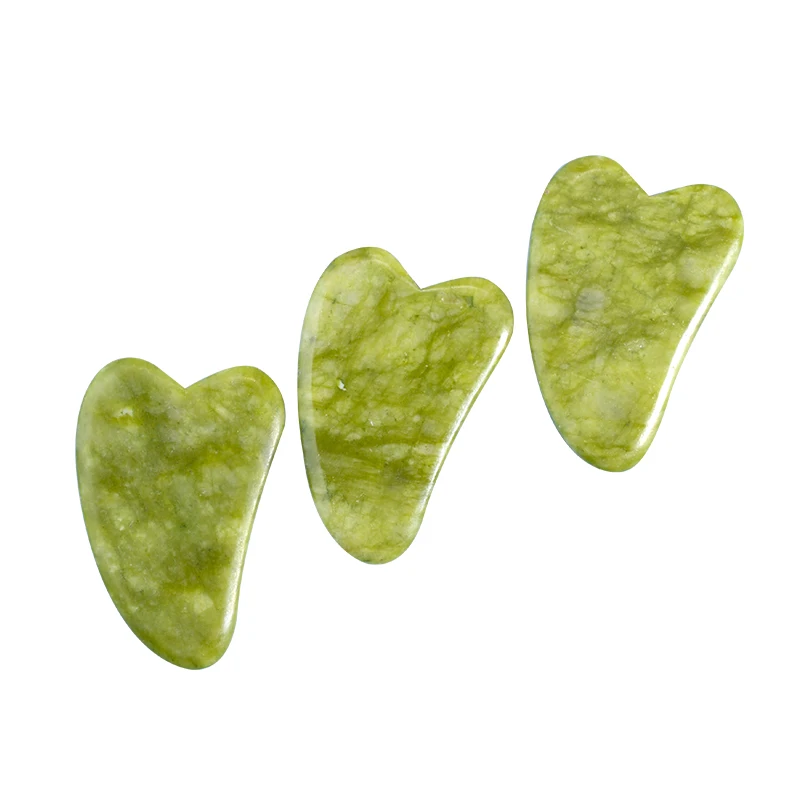 
Amazon best selling custom green jade stone gua sha tool board 