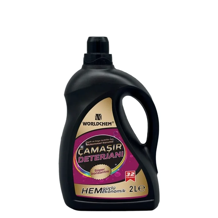 Worldchem -Halal & Vegan & Eco-Friendly Liquid Laundry Detergent 2L For White Black & Dark Fabrics
