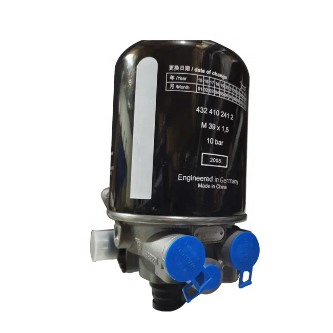 4324101290 4324102412 air dryer filter cartridge assembly unit for truck bus brake system