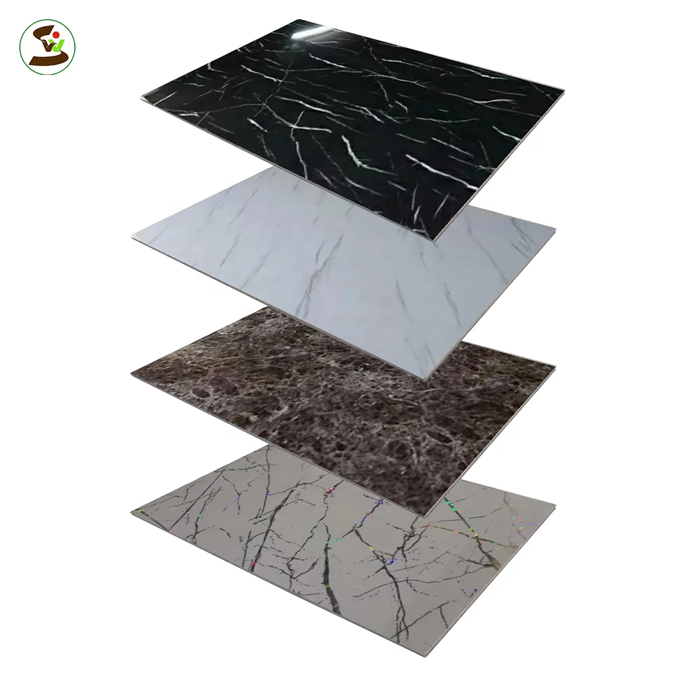 waterproof and high quality 1220*2440mm 3.0mm pvc marble sheet for decoration