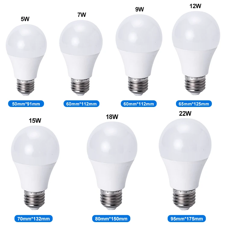 Светодиодная лампа E14 E27 12V/24V/36V/85-245v 5W/7W/9W/12W/15W/18 PP + PC светодиодная W/24W