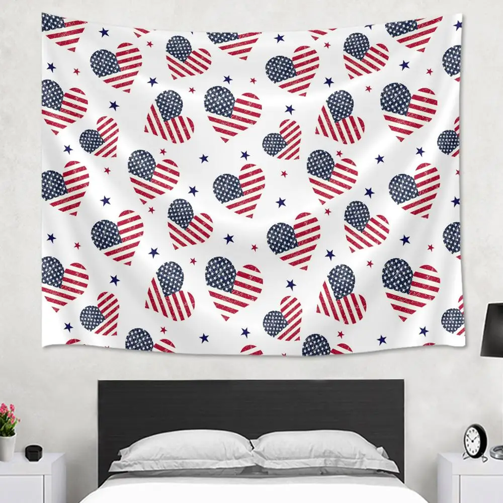 Tapestries Wall Decoration Hanging Puerto Rican Flag Coqui Frog Custom Tapestry Printing On Demand Large Wall Hanging Tapestry
