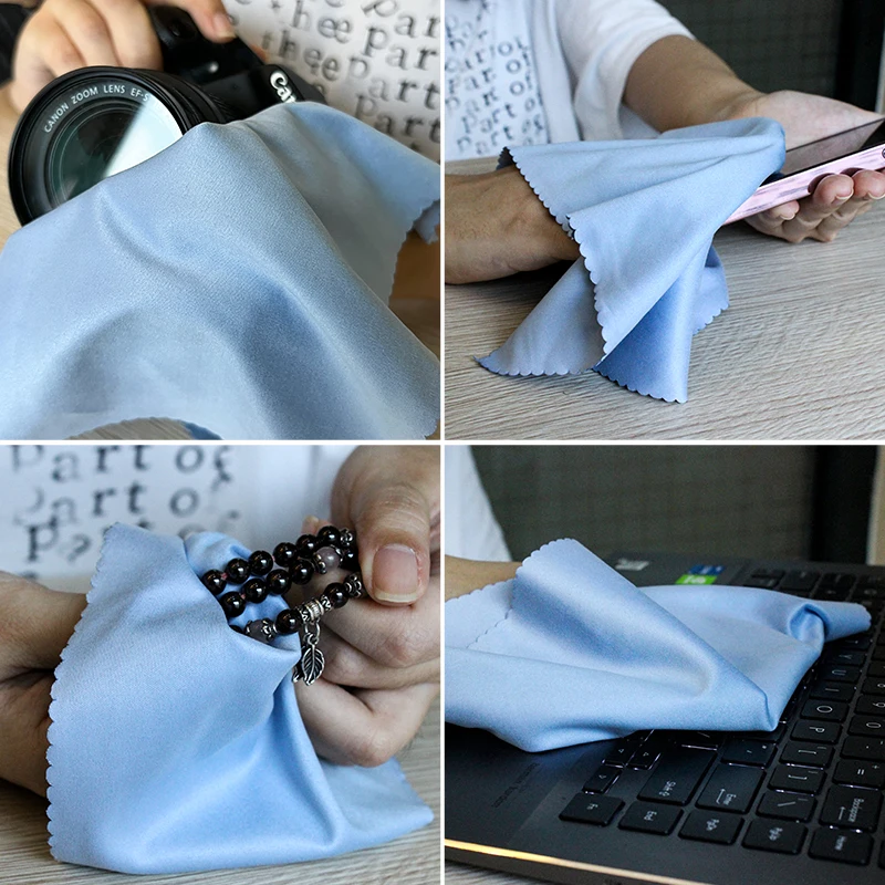 Custom Logo Design Printed Microfiber Cloth Glasses Lens Screen Polishing Wipe Microfiber Glasses Sunglasses Cleaning Cloth