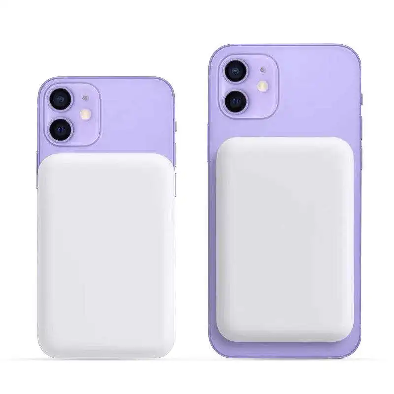 Factory Latest Design Portable 5000ma Magnetic Battery Pack Wireless chargers Power Bank For iPhone 11/12/13 /14