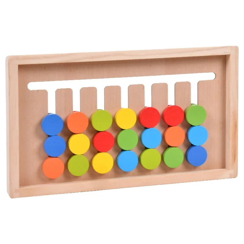 Kids Wooden Montessori Shape Matching Toys Children Education Wooden Toy Early Education Learning Toys Parent-child Games