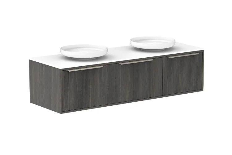 Hot sale hangzhou 1500mm length wall mounted wood bathroom vanity