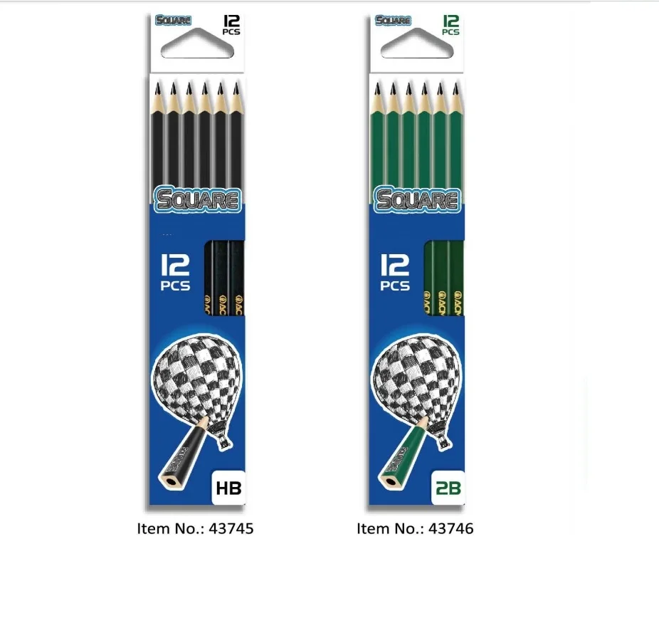 Новинка ручки с индивидуальным логотипом стандартные карандаши полосатые набор карандашей